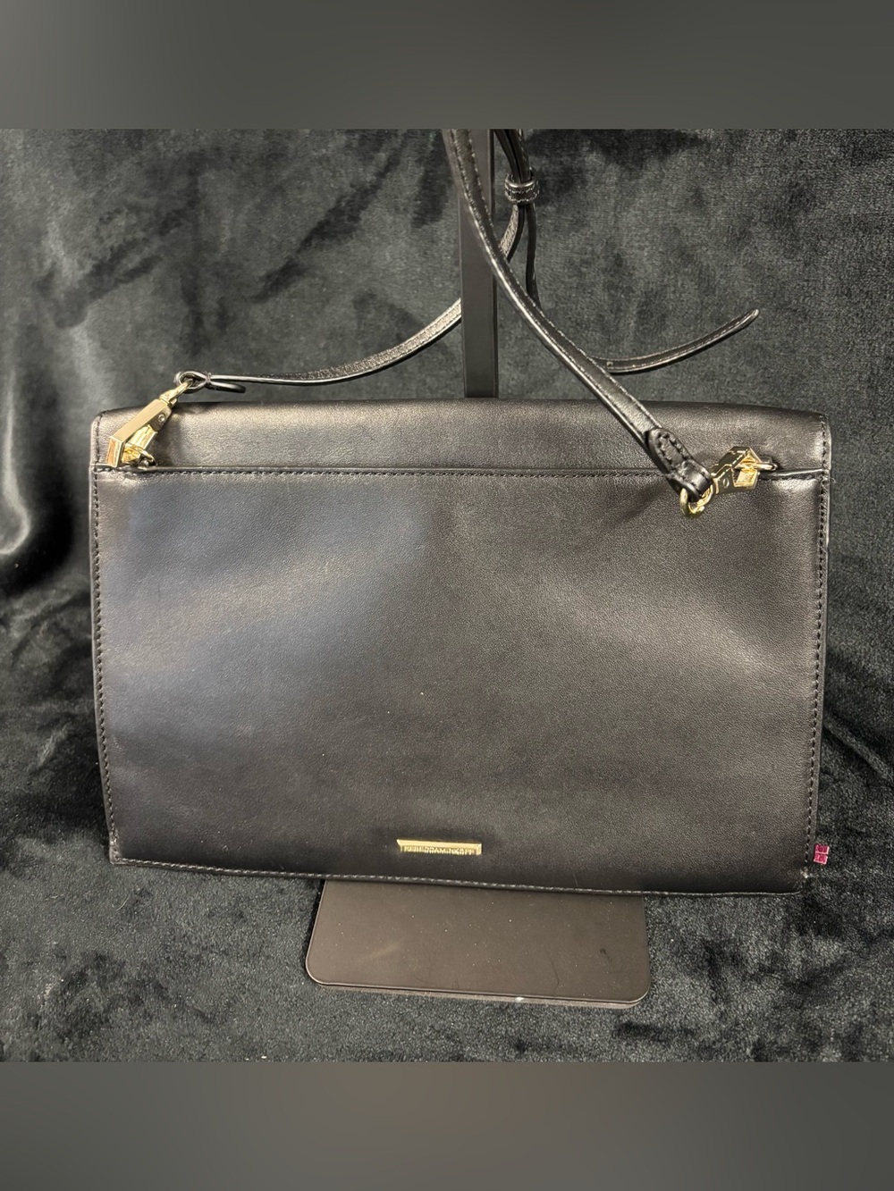 Rebecca Minkoff Sofia Leather Tassel Convertible Clutch Crossbody Black - Picture 2 of 14